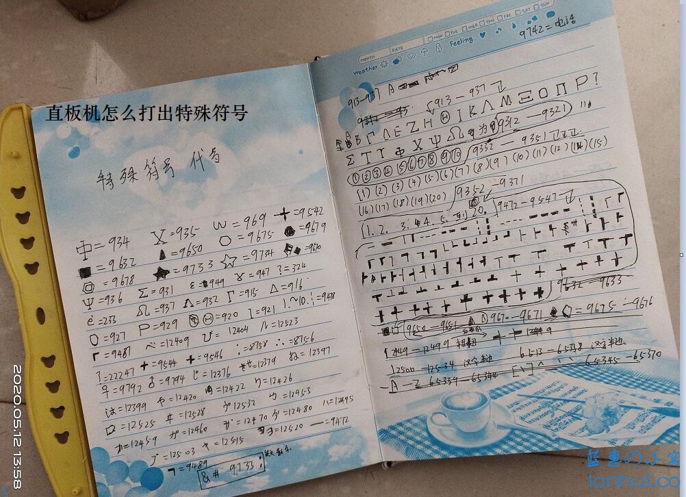 当时流行的特殊符号以及编写方式